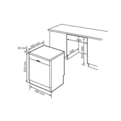 Kích thước máy rửa bát độc lập Bosch SMS6ZCW42E Serie 6