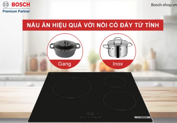 PUC611BB5E nấu ăn hiệu quả với nồi đáy từ
